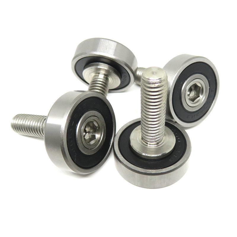 JS600026-8C2L25M8 Long Thread Metal Bearing M8x26x8mm Screw Ball Bearings 26mm